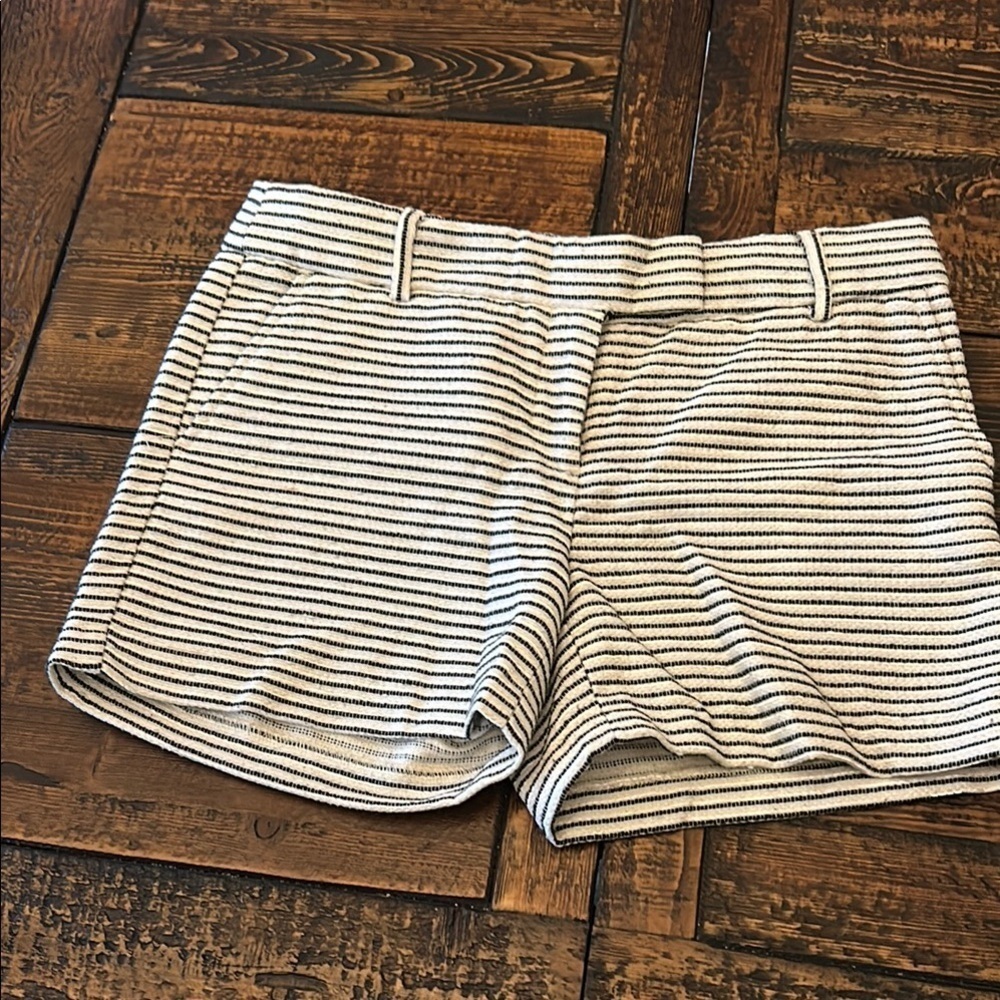 St. Tropez Nautical Black, Grey and White striped Shorts Sz 2